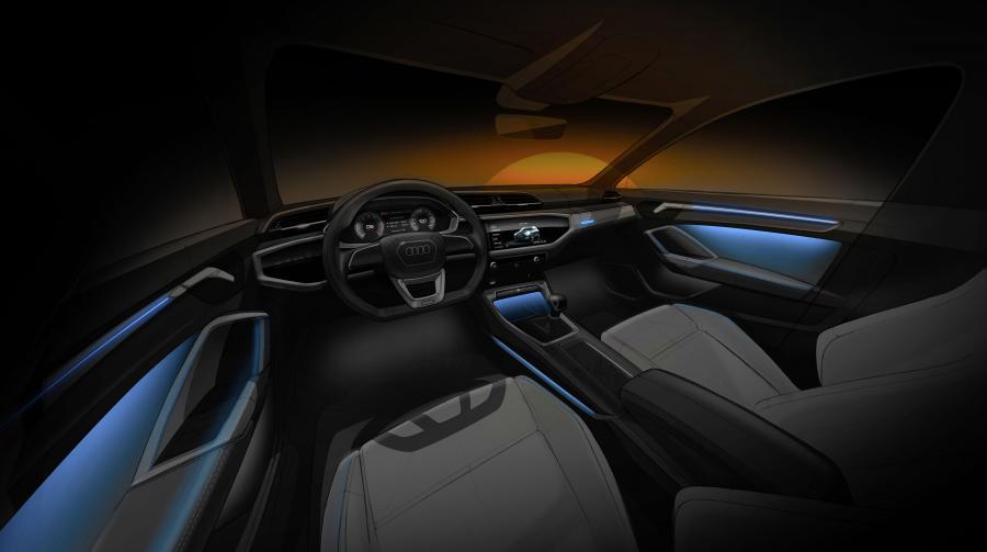 Эскиз Audi Q3 45 TFSI Quattro S-Line 2018 года  (WW) (фото 20 из 56)